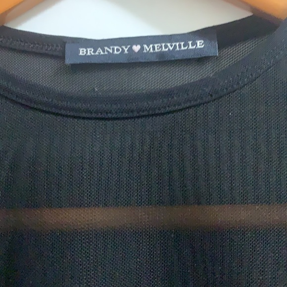 Brandy Melville mesh see through top one size xs -M - Picture 2 of 5